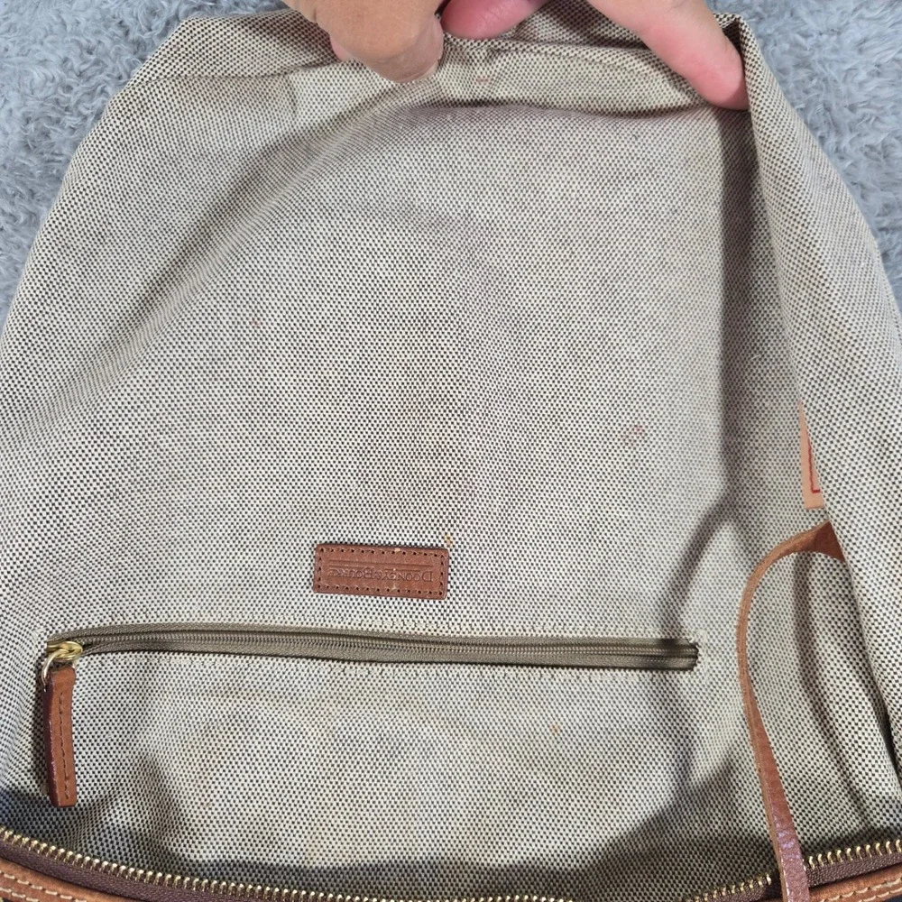 Dooney & Bourke Monogram Jacquard Hobo Bag Black Tan Leather Trim K8715765